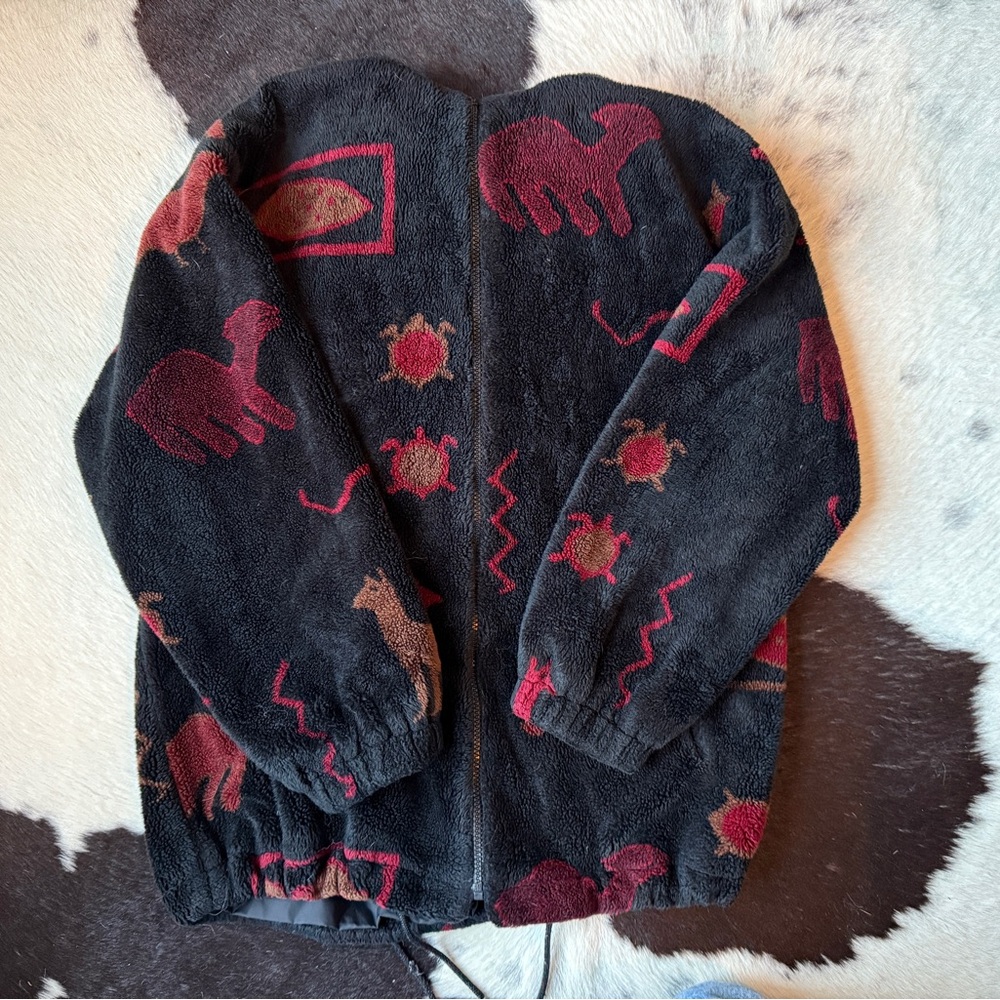 Forecaster Animal Print Fleece Hooded Jacket